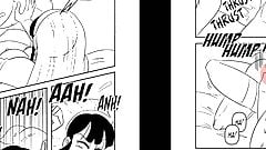 DBZ Goku se casa y folla a Milk/Chichi en series hentai